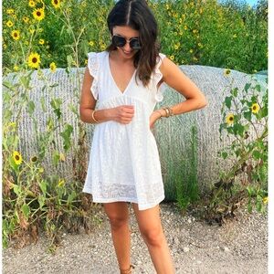 White Eyelet Romper Judith March x Dede Raad Collection
